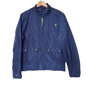 G-Star Raw Correctline Rank Jacket Lightweight Military Style Streetwear Blue  L